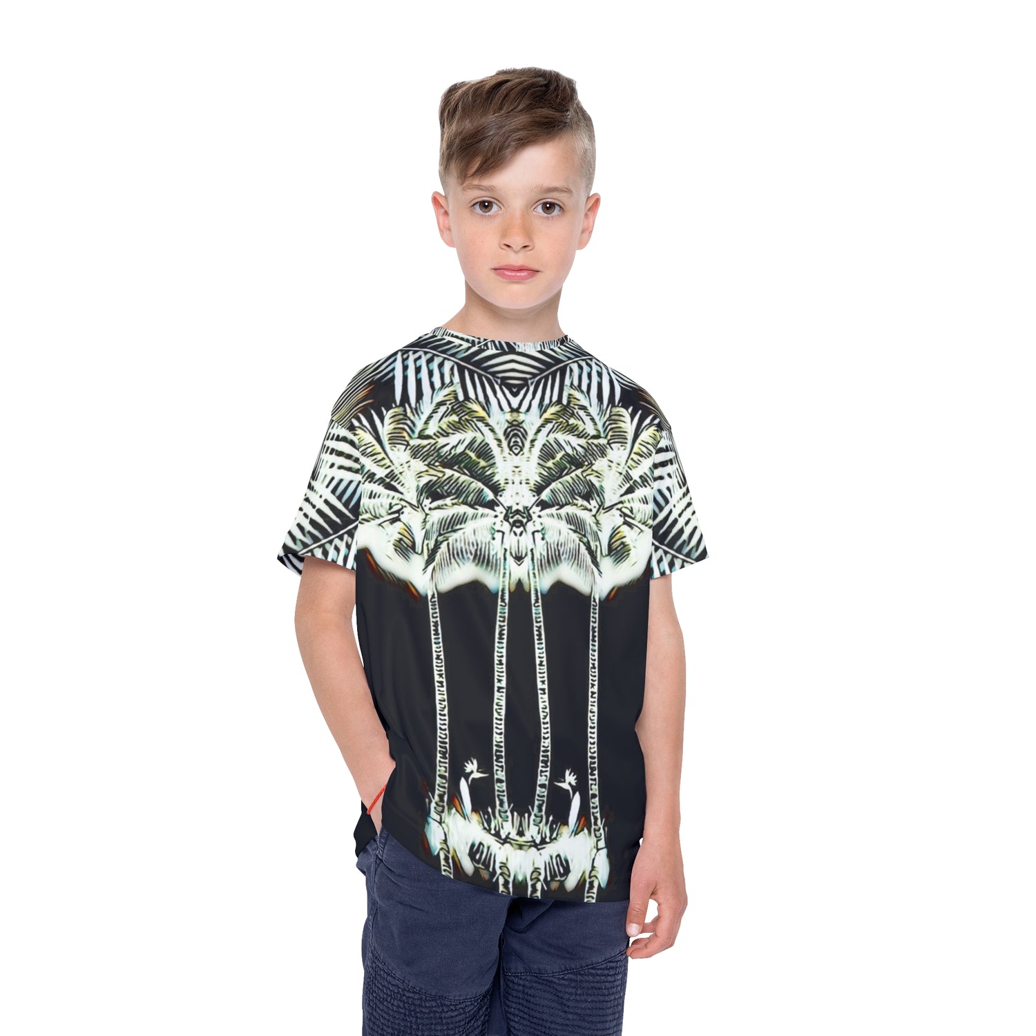 Rifka,Cool Kids Sports Jersey, Tropical Vibes Shirt, Youth Athletic Wear, Team Spirit Shirt, Summer Sports Apparel