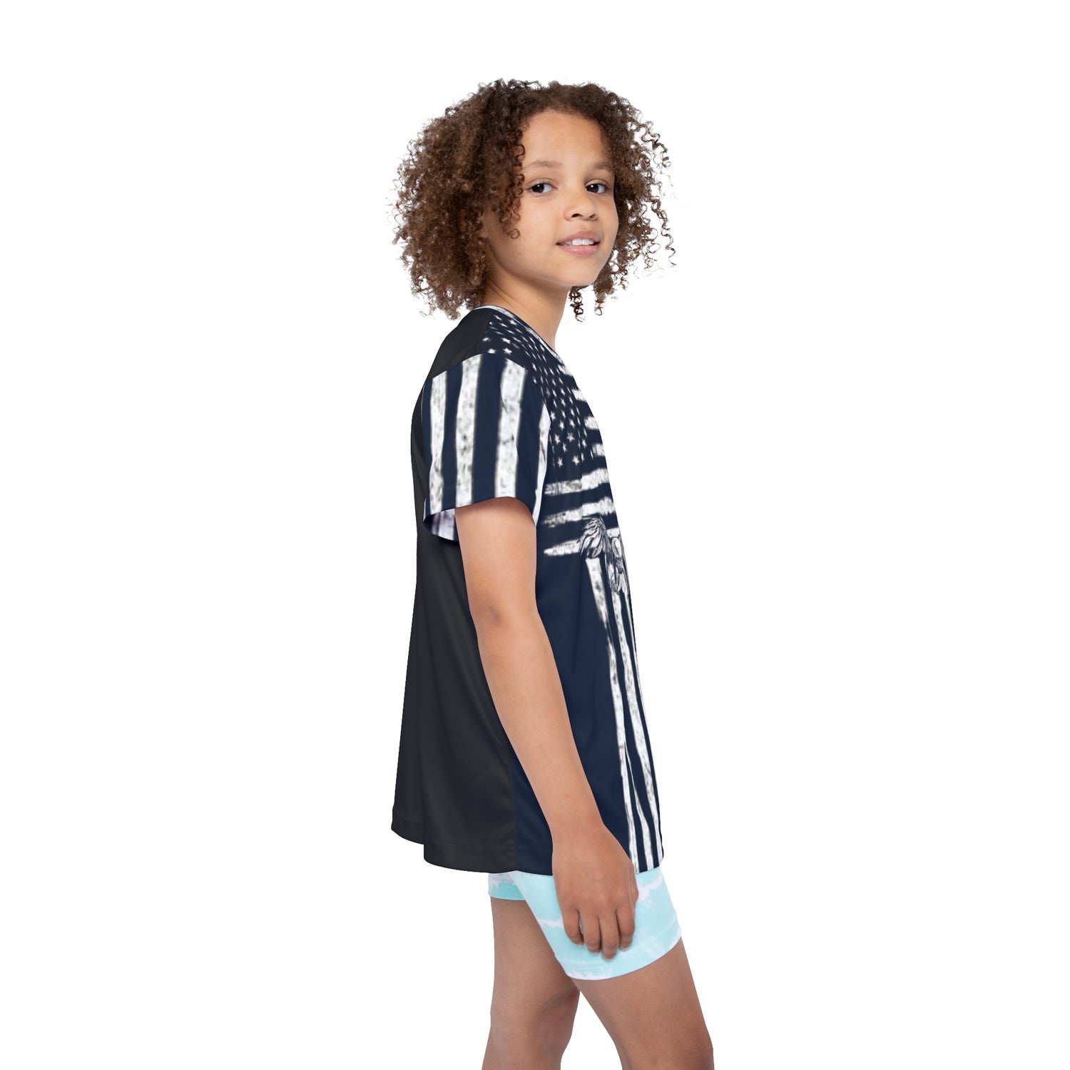 Kids Jersey USA Flag Sports Jersey