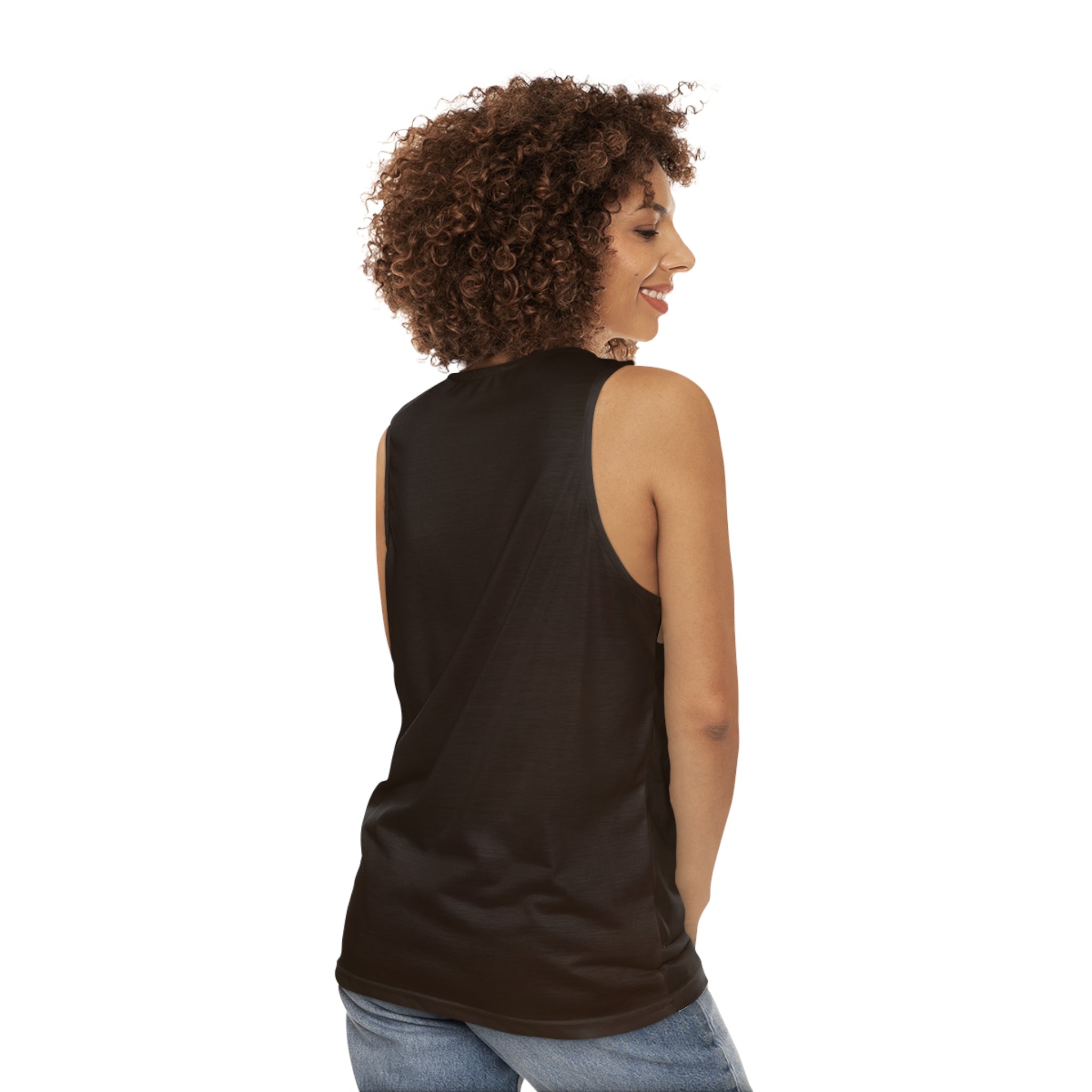 Golden Cube,Unisex Tank Top (AOP)