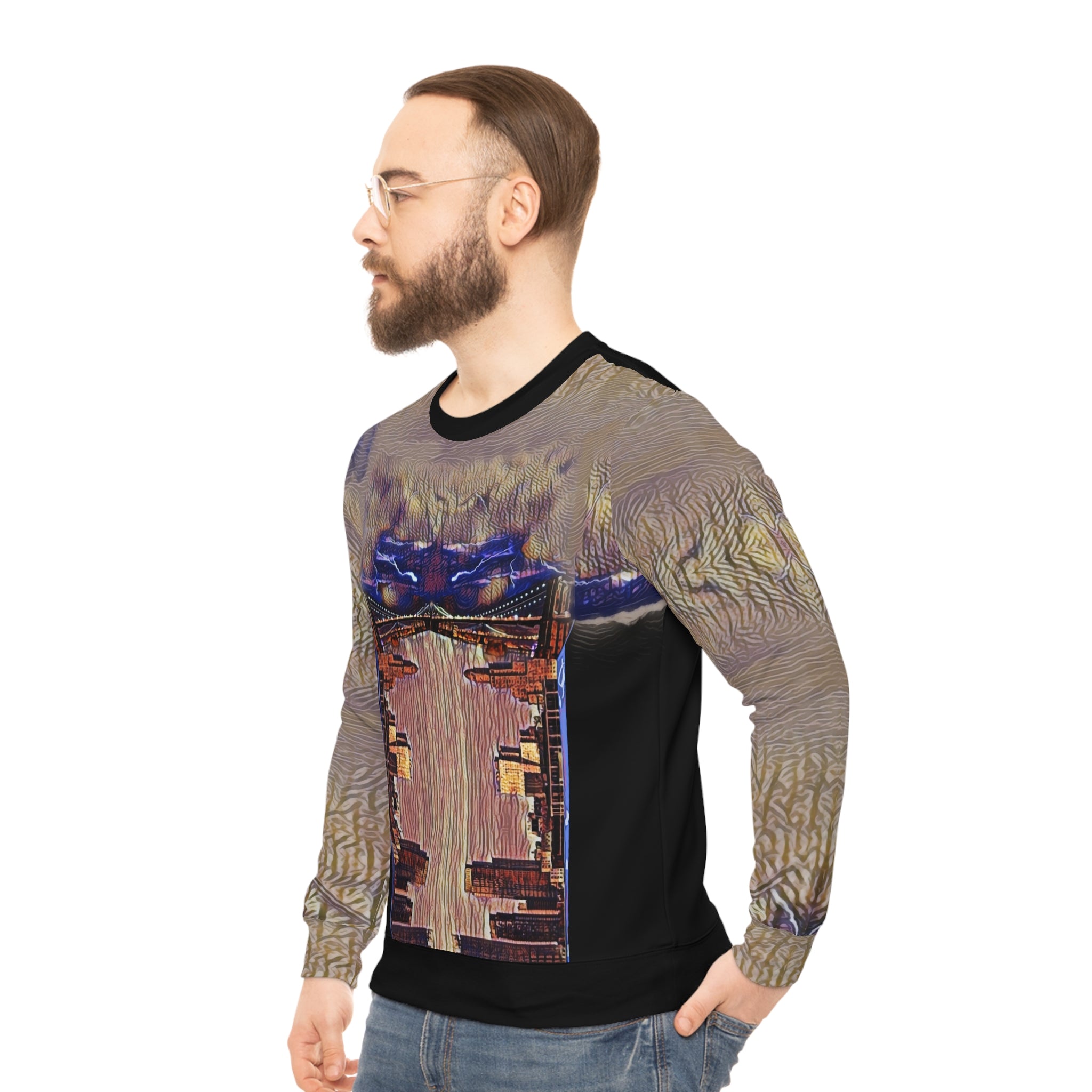 NY Brooklyn,For men,Lightweight Sweatshirt (AOP)