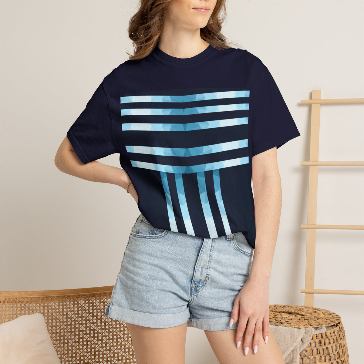 Drift Blue Stripes, T-Shirt