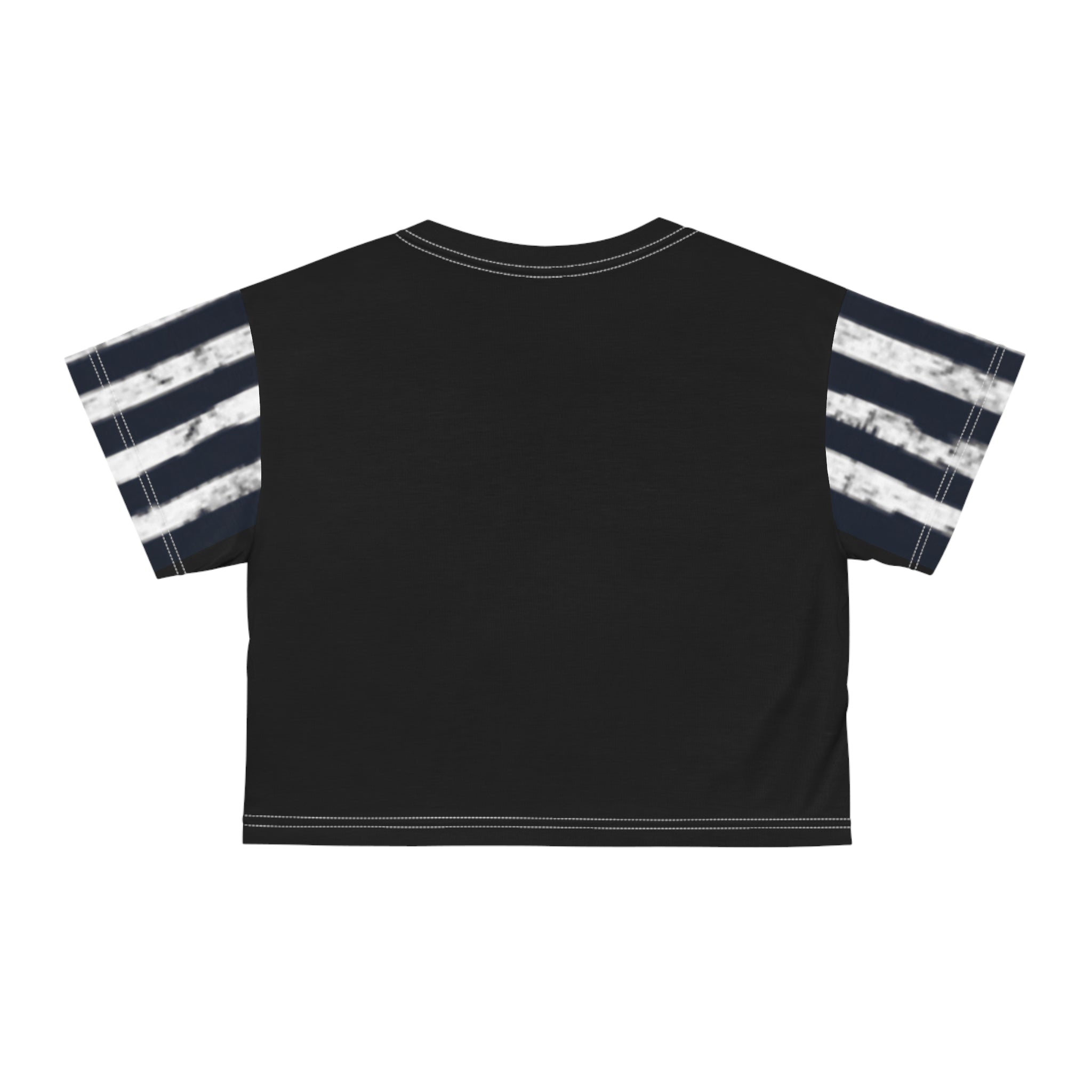 Crop Tee - USA Flag Bold Eagle Patriotic Shirt