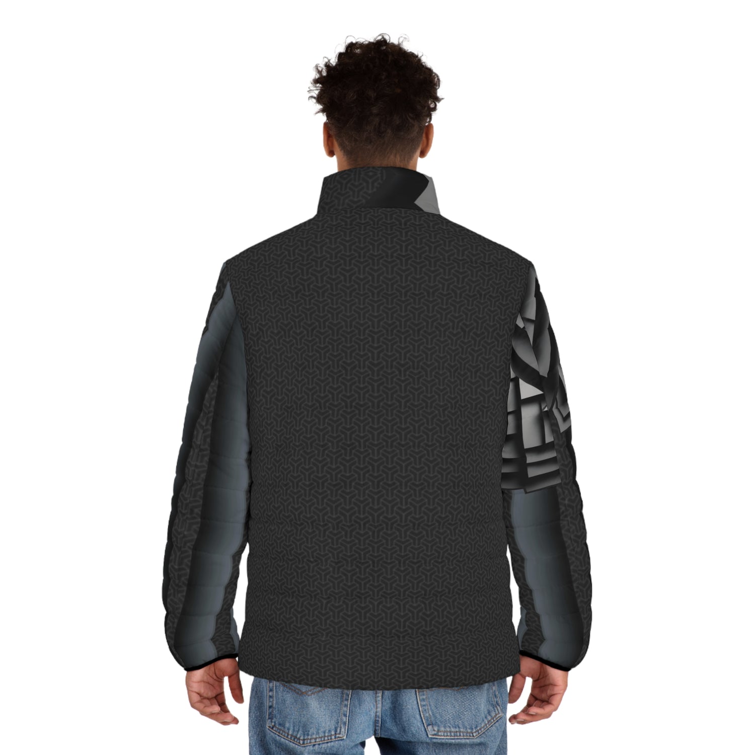 Gray cube.Stylish Men&
