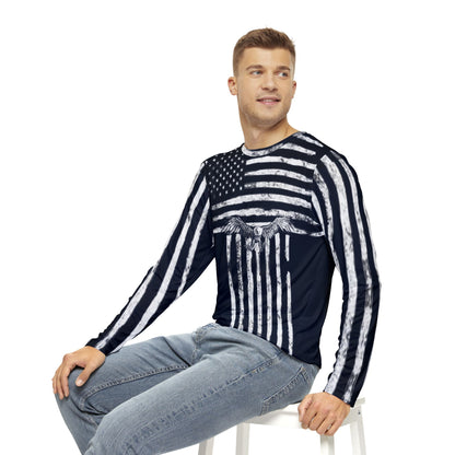 Long Sleeve Shirt with USA Flag Design