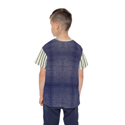 Kids Sports Jersey Blue Jeans