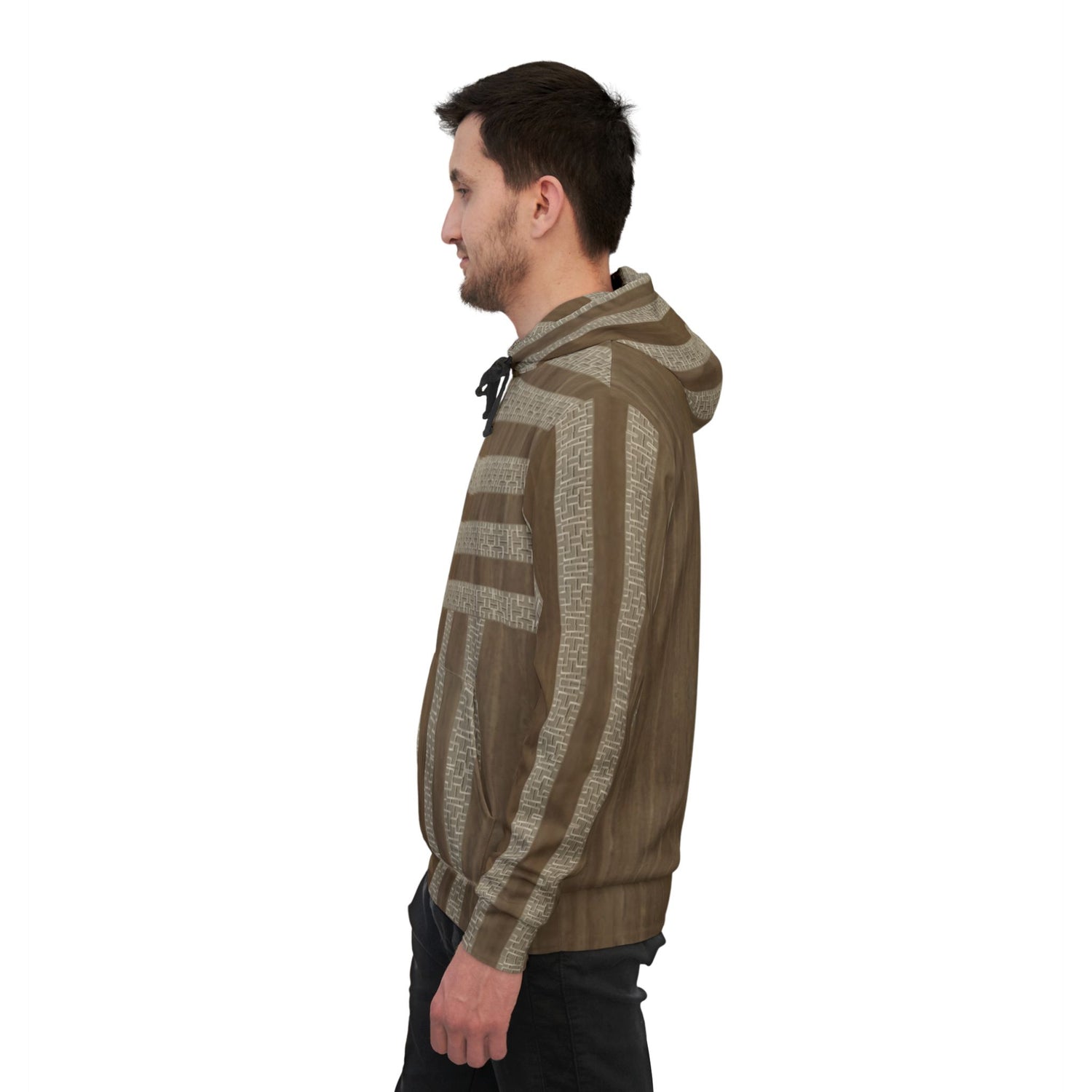 Cream Cube Athletic Hoodie