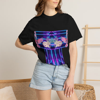 pink robin Hawaii flowers,Unisex Garment-Dyed T-shirt