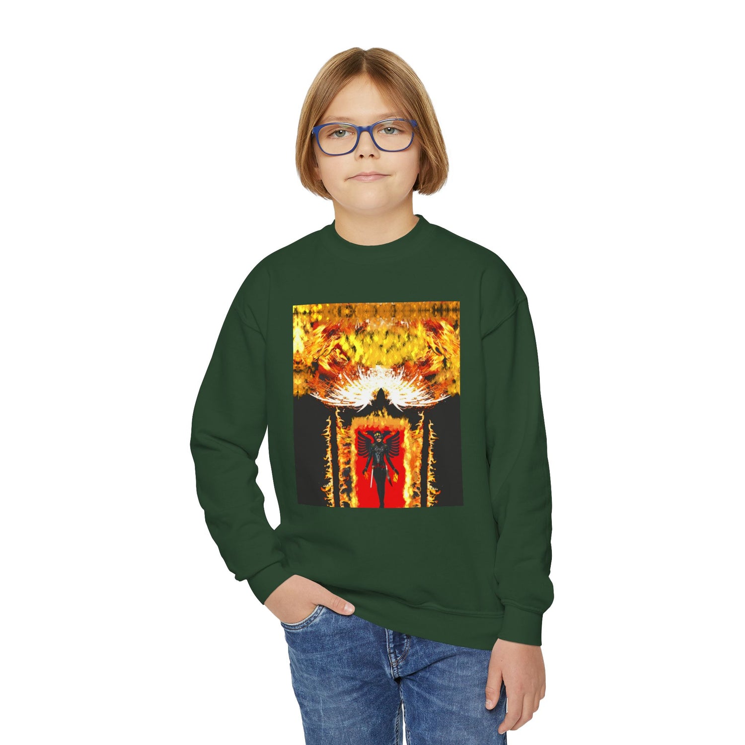 2 Eagle Women Youth Crewneck Sweatshirt