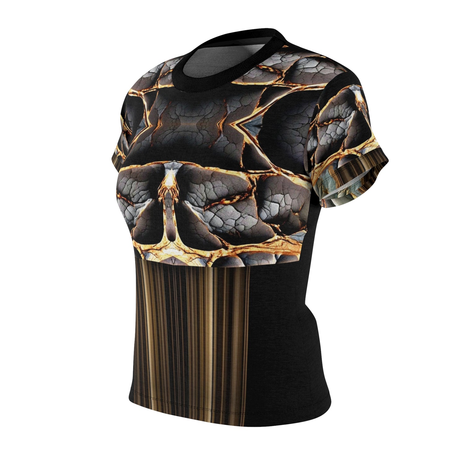 Broken stone,Chic Abstract Women&