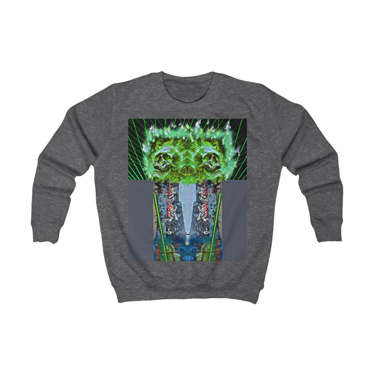 Green skeleton,Kids Sweatshirt