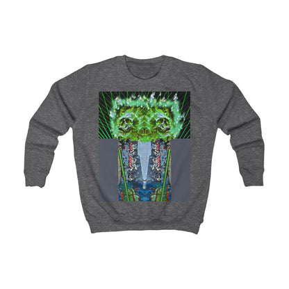 Green skeleton,Kids Sweatshirt