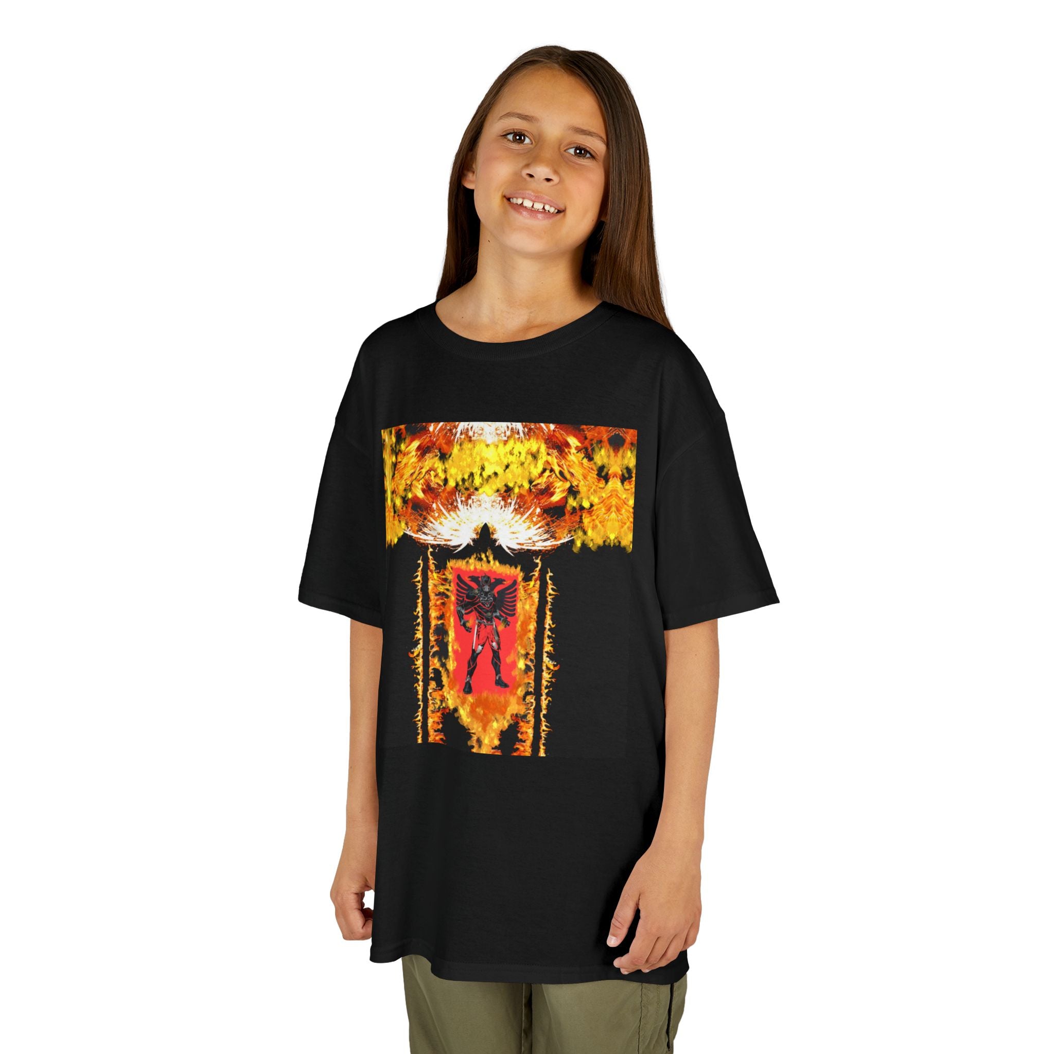 2 Eagleman,Kids Graphic Tee with Bold Art, Stylish Kids Shirt, Unique Gift for Boys and Girls, Trendy Summer T-Shirt, Cool Kids Apparel
