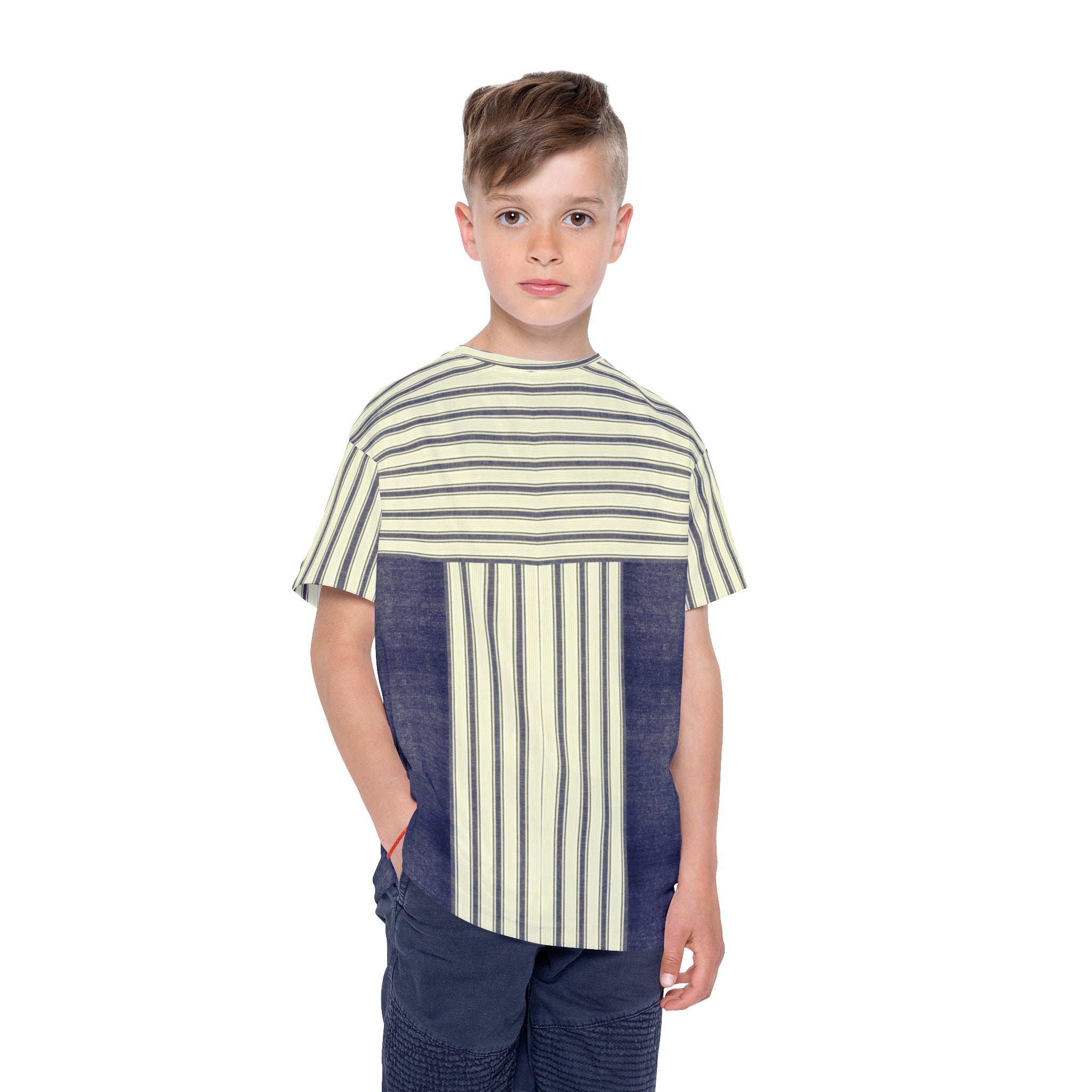 Kids Sports Jersey Blue Jeans