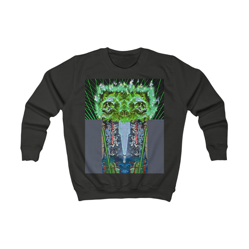 Green skeleton,Kids Sweatshirt