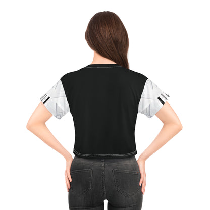 White cube,Stylish Crop Tee, Edgy Fashion Tee, Modern Crop Top, Streetwear Tee, Trendy Summer Shirt, Perfect for Festivals and Hangouts