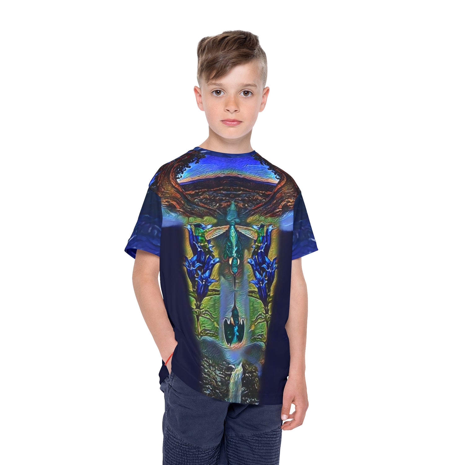 Hummingbird,Kids Sports Jersey (AOP)