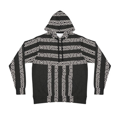 Athletic Hoodie - White Cube Design