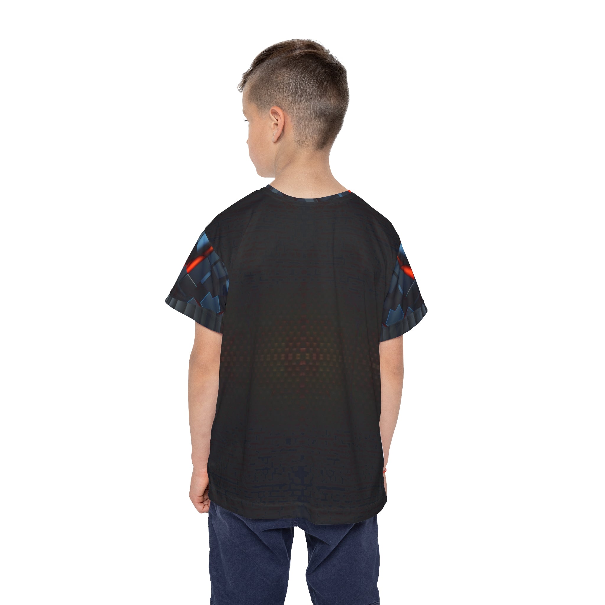 Orange Cube,Kids Sports Jersey (AOP)