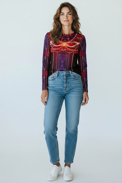 Surge Crimson Long Sleeve Tee — Women&