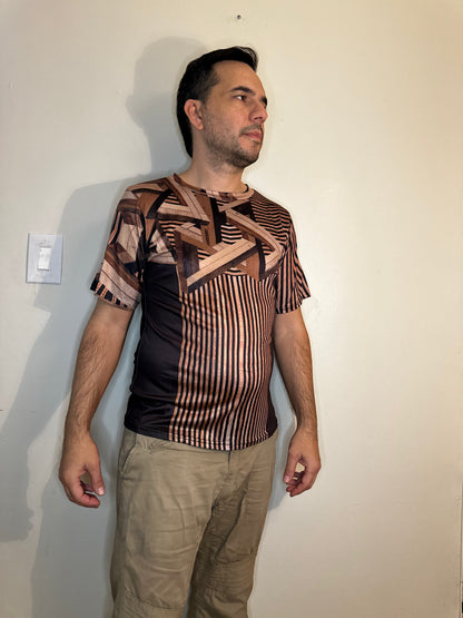 Wood,O-neck,Short sleeve for men
