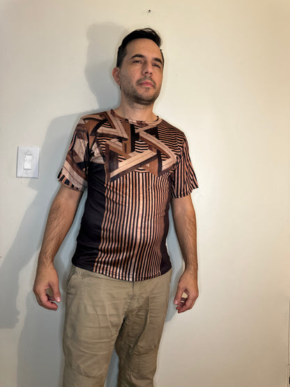 Wood,O-neck,Short sleeve for men