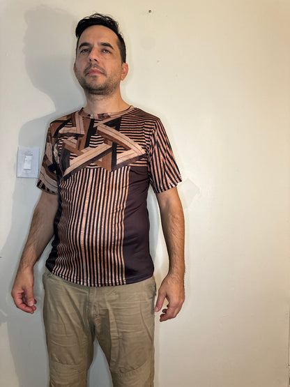 Wood,O-neck,Short sleeve for men
