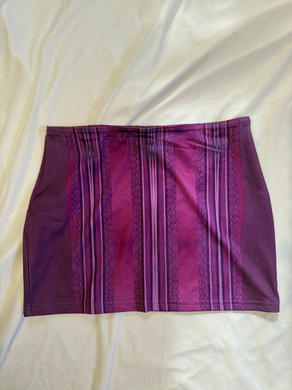 Lavender ,Elegant Purple Lower-Waist Mini Skirt for Stylish Women
