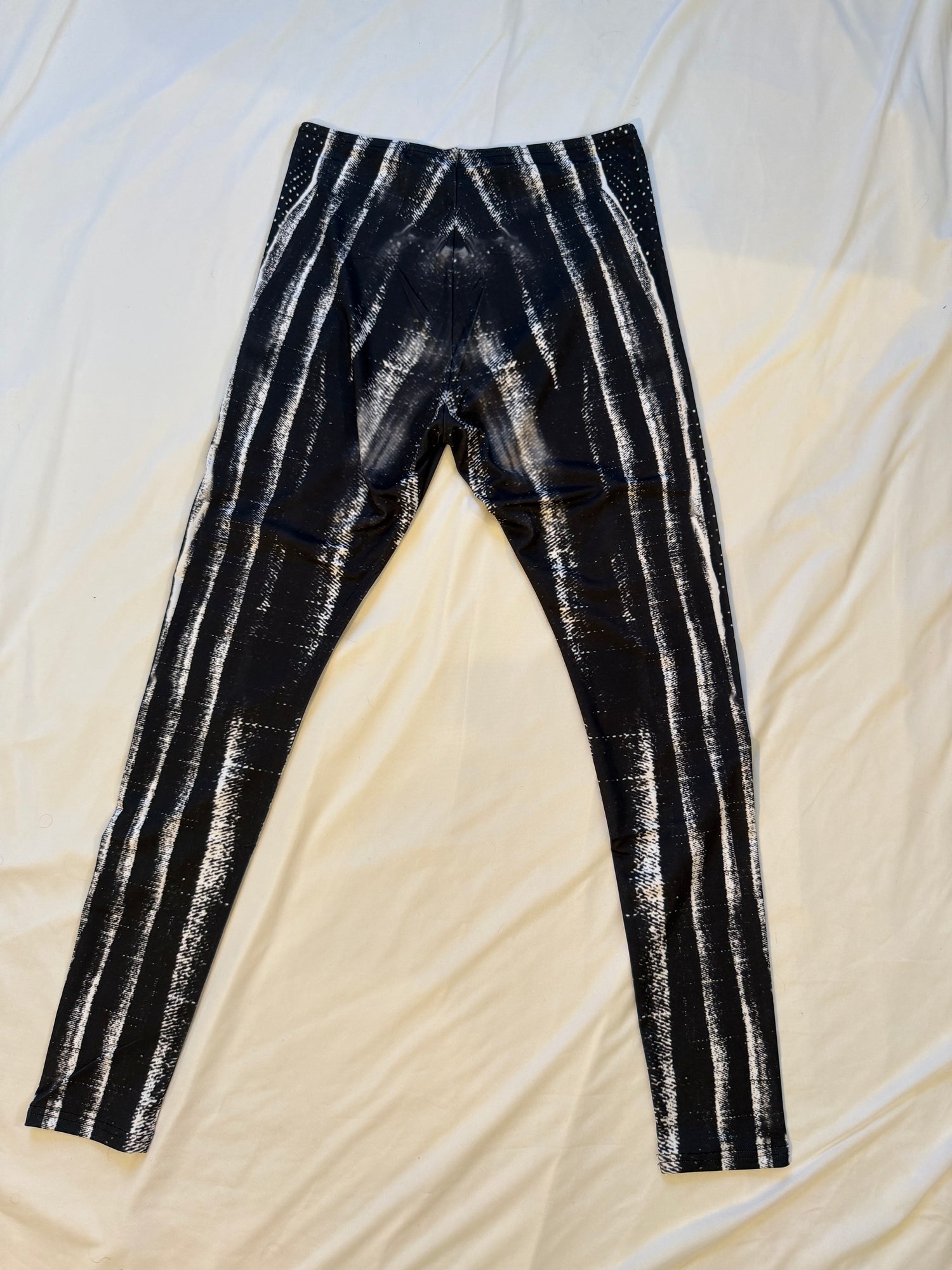 Black tie dye jeans pattern,Women&