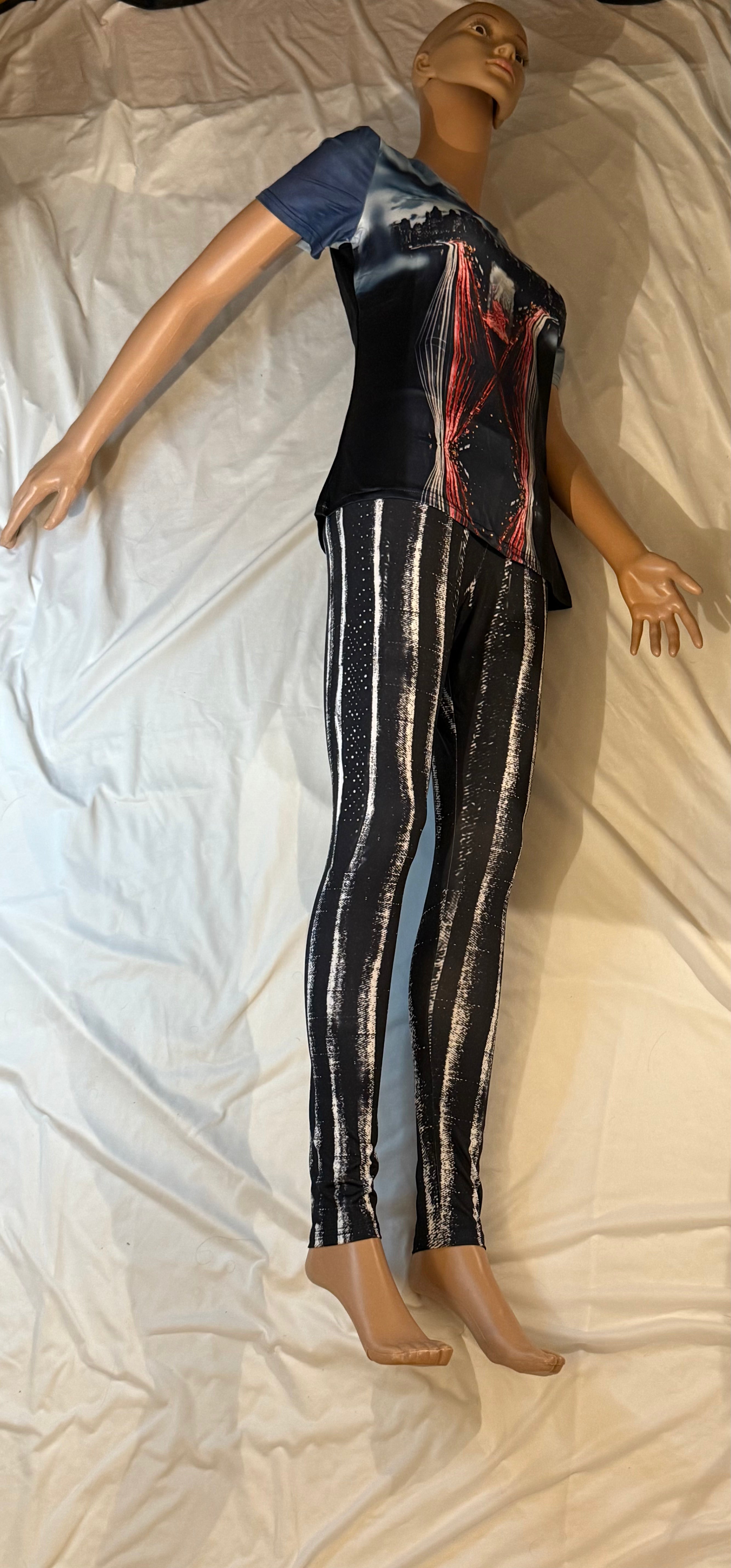 Black tie dye jeans pattern,Women&