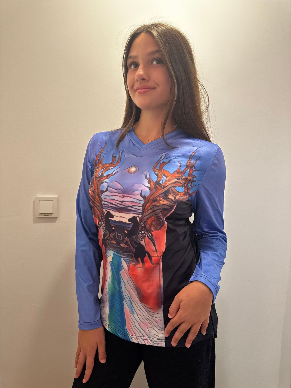 B Lit Clothing Knights Style V-Neck Long Sleeve for Women