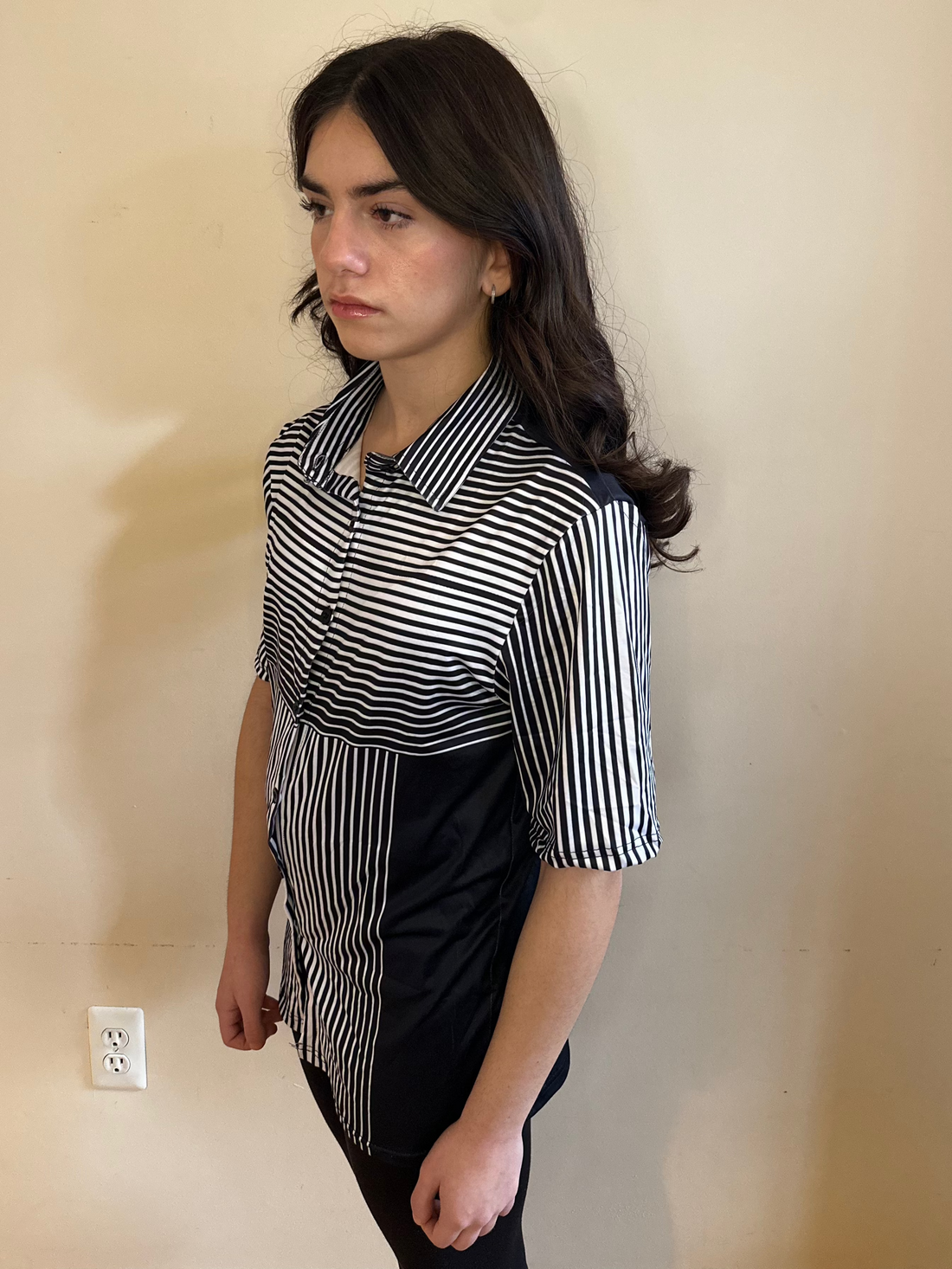 Line 3D,Casual shirt,Short sleeve for Women