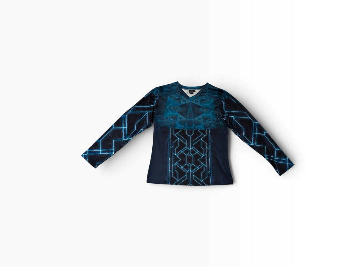 Penthouse Teal Long Sleeve Tee — Men&