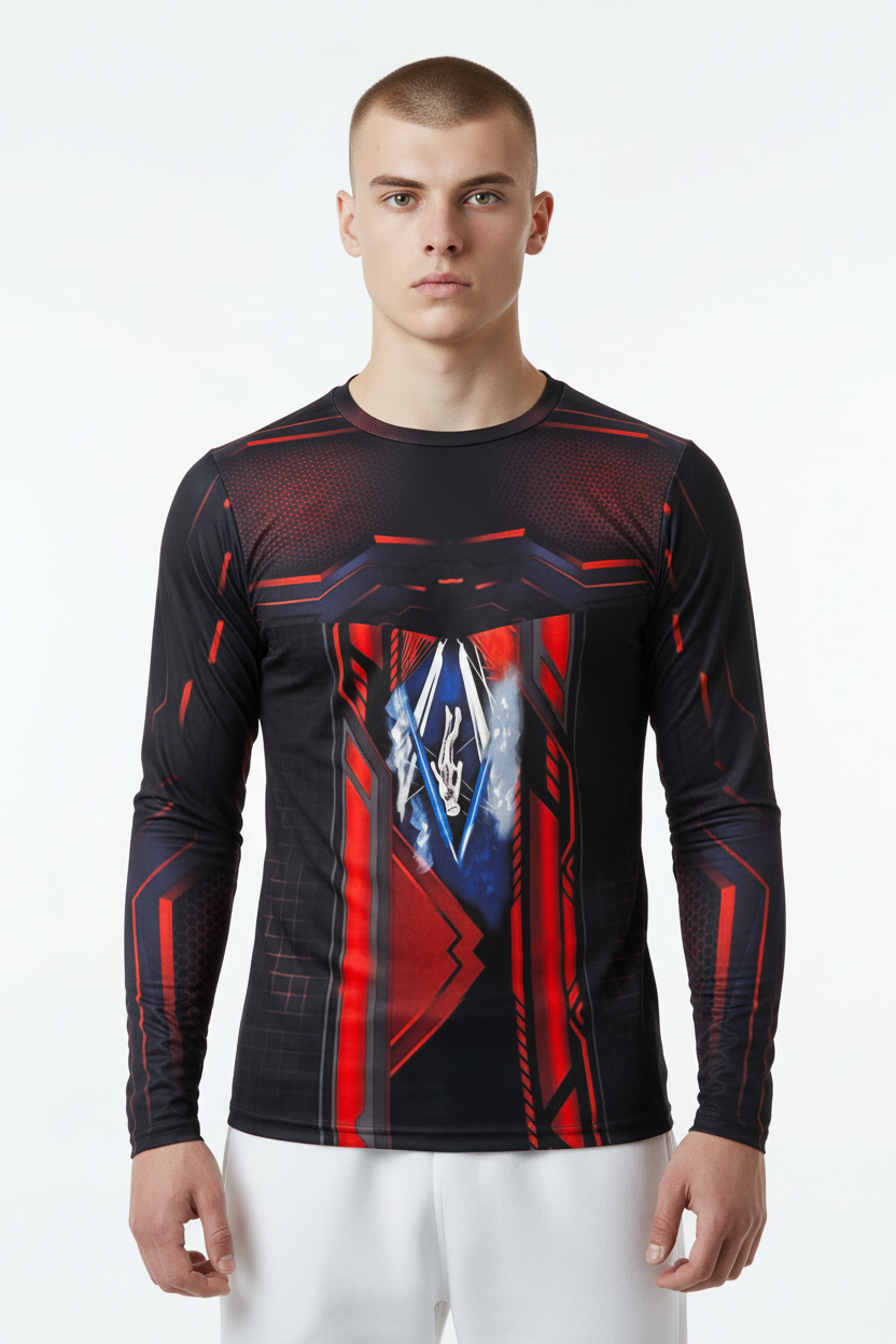 Circuit Crimson Long Sleeve Tee — Men&