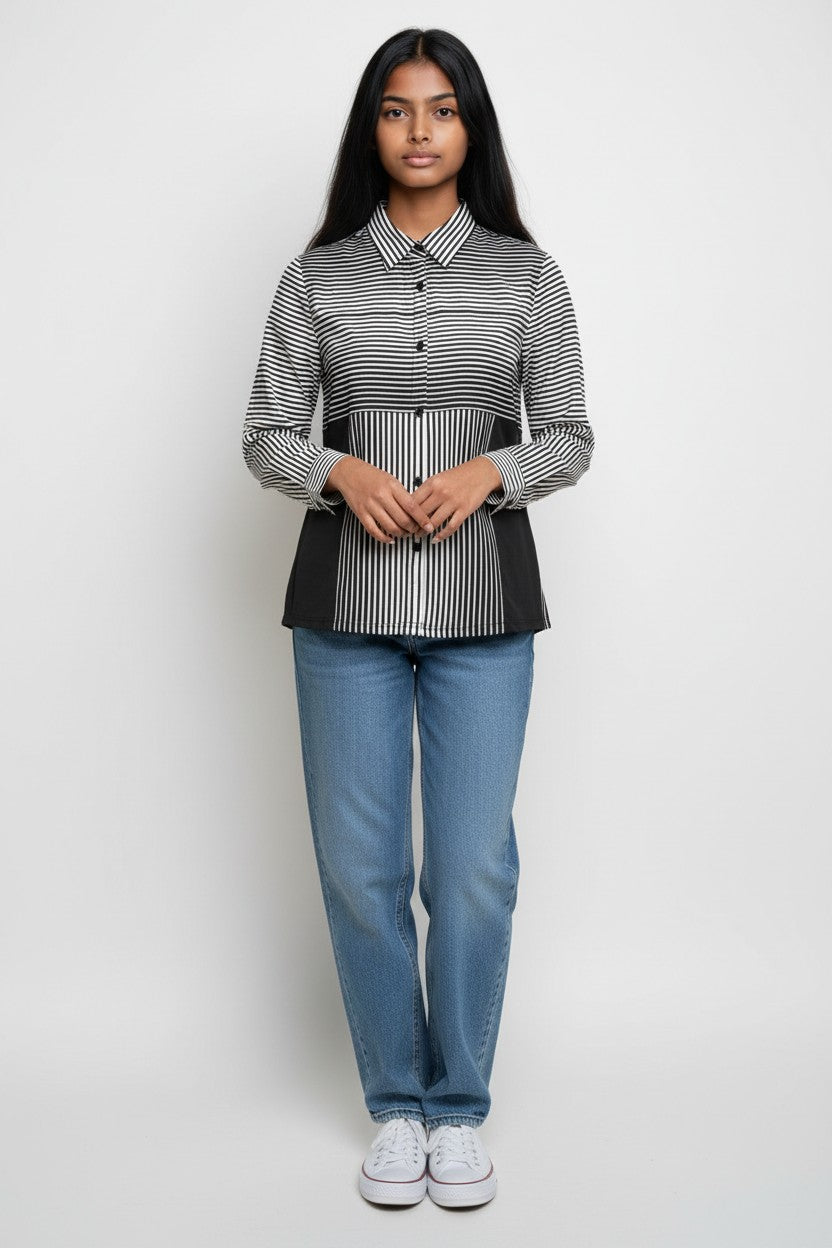 Static Facet Long Sleeve Tee — Women&