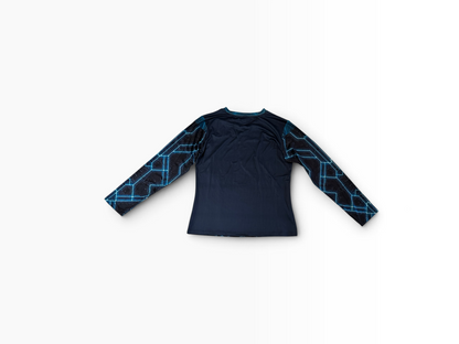 Penthouse Teal Long Sleeve Tee — Men&