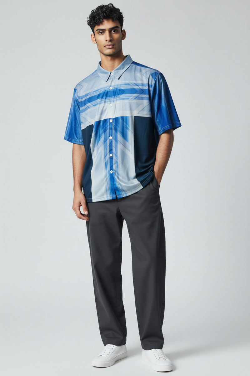 Static Cobalt Tee — Men's
