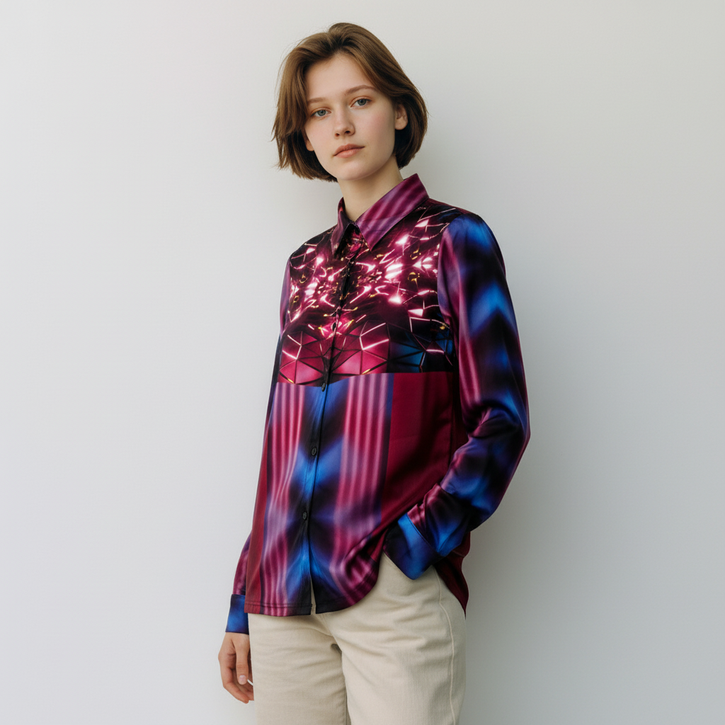 Prism Rose Long Sleeve Tee — Women&